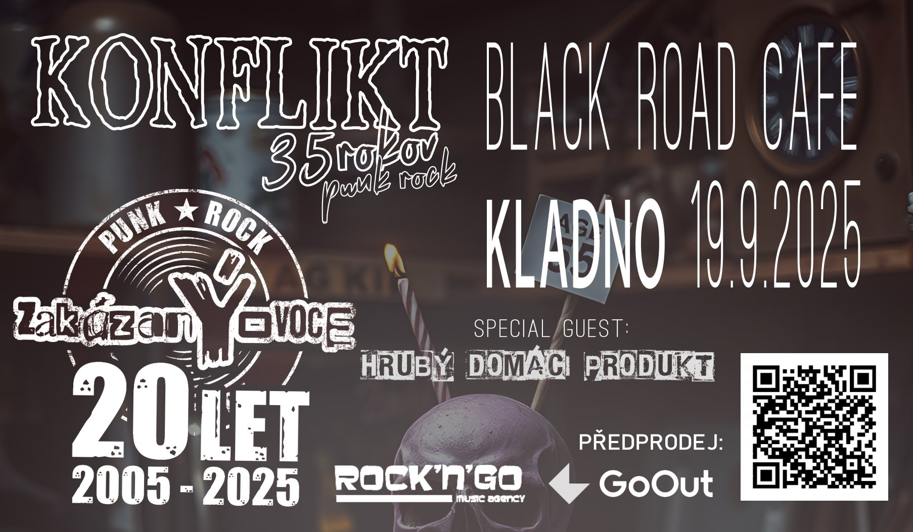Jubilejní koncert KLADNO - Konflikt 35 let + zakázanÝovoce 20 let + host HDP