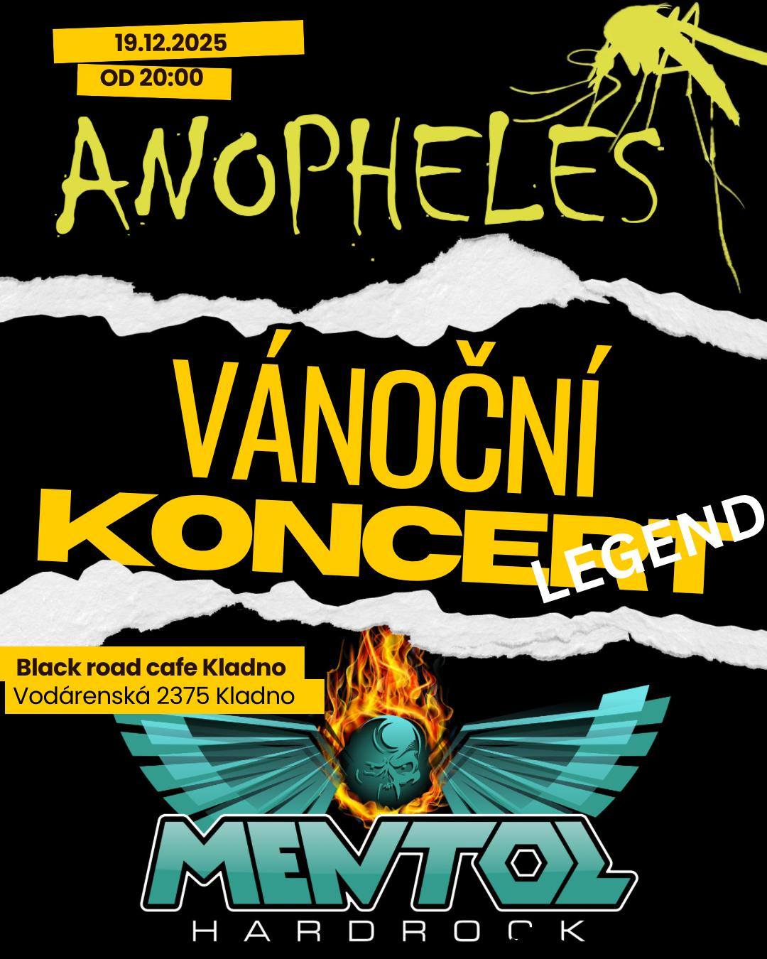 Anopheles a Mentol v Black Road Cafe 
