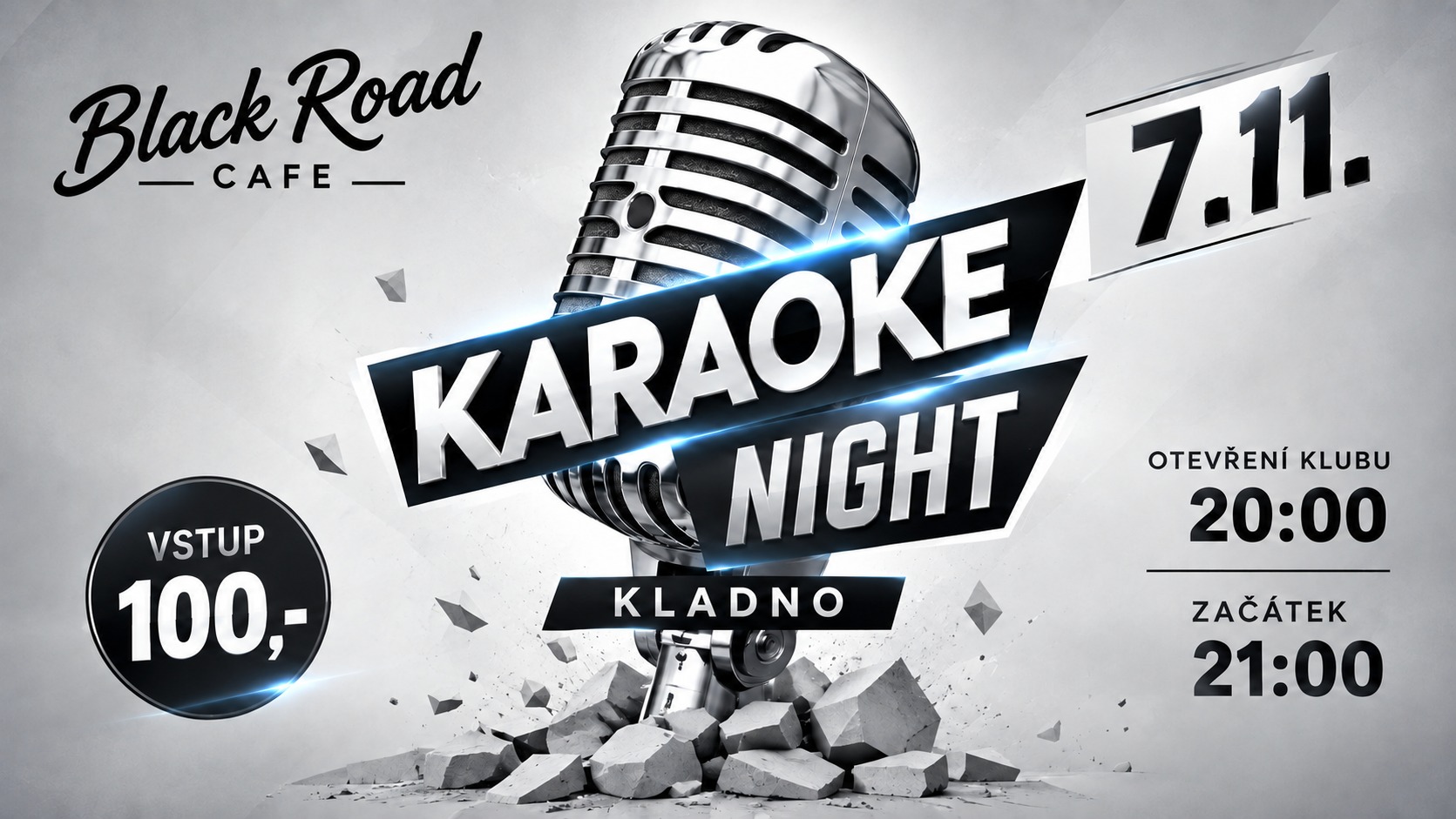 Karaoke night v Black Road Cafe